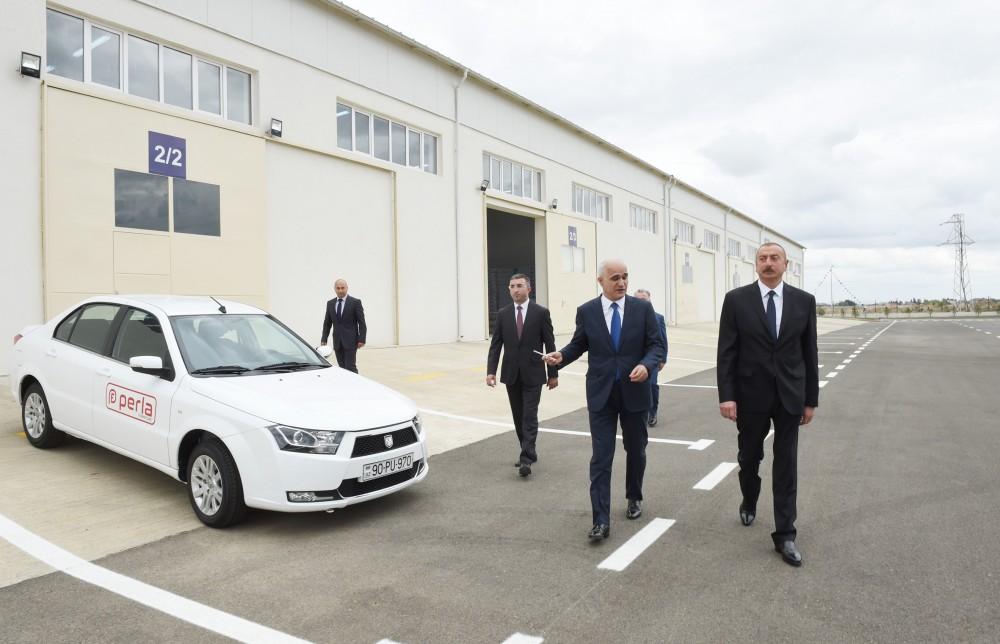 Президент Ильхам Алиев принял участие в открытии Масаллинского промышленного квартала (ФОТО) - Gallery Image