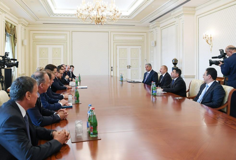 Президент Ильхам Алиев принял делегацию во главе с вице-канцлером Австрии