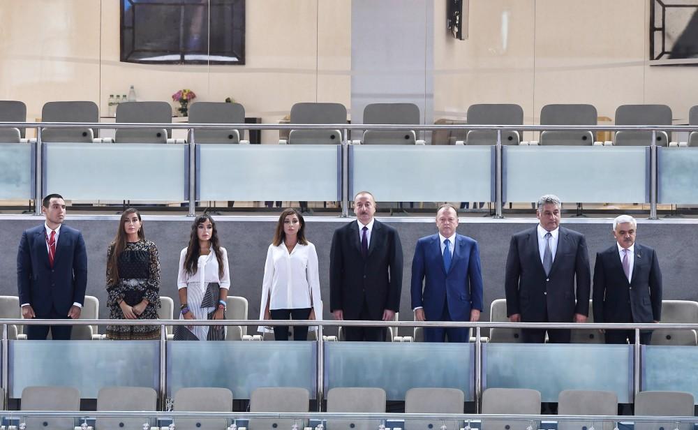 Президент Ильхам Алиев и Первая леди Мехрибан Алиева приняли участие в церемонии открытия в Баку Чемпионата мира по дзюдо (ФОТО) (версия 2)