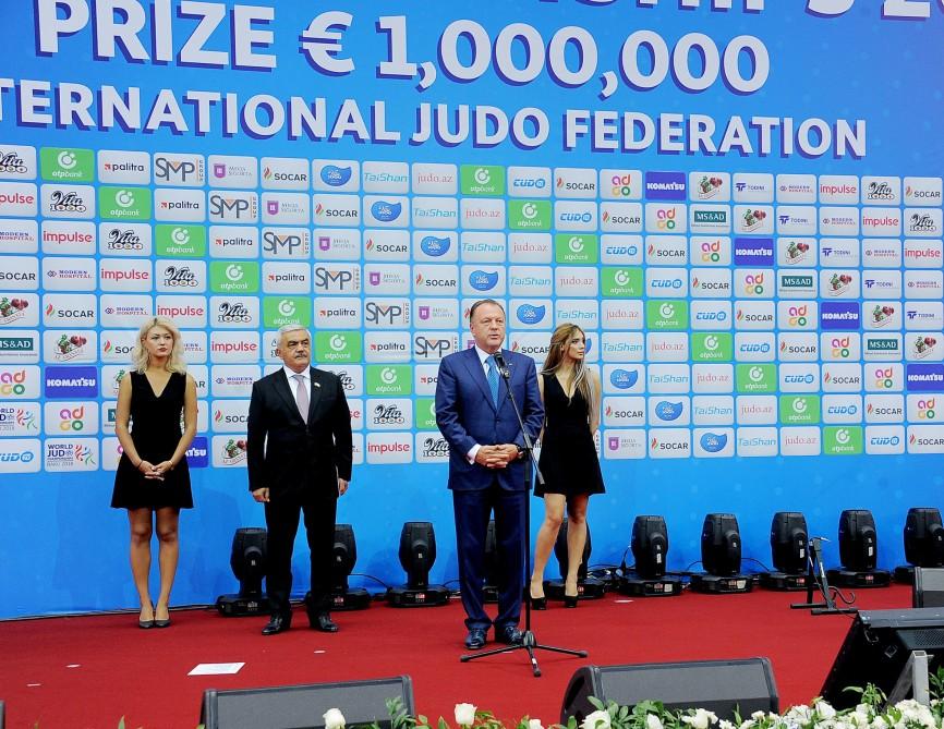 President Ilham Aliyev, First Lady Mehriban Aliyeva attend opening ceremony of World Judo Championships in Baku (PHOTO)