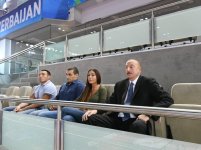 President Ilham Aliyev watched bronze medal bout of World Judo Championships (PHOTO)