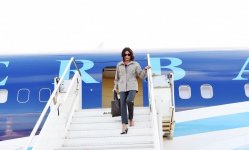 First Vice-President of Azerbaijan Mehriban Aliyeva arrives in Italy for official visit (PHOTO)