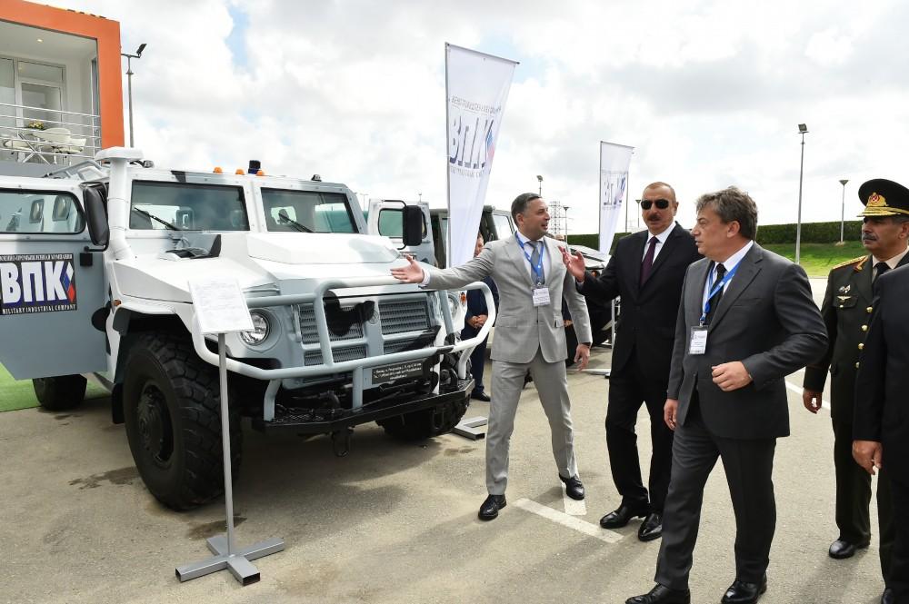 President Aliyev views Azerbaijan International Defense Exhibition ADEX 2018 (PHOTO)