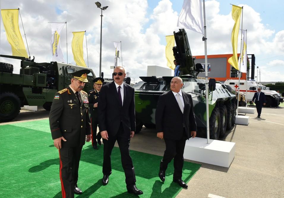 President Aliyev views Azerbaijan International Defense Exhibition ADEX 2018 (PHOTO)