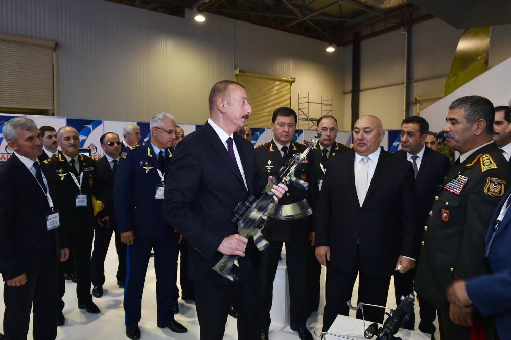 President Aliyev views Azerbaijan International Defense Exhibition ADEX 2018 (PHOTO)