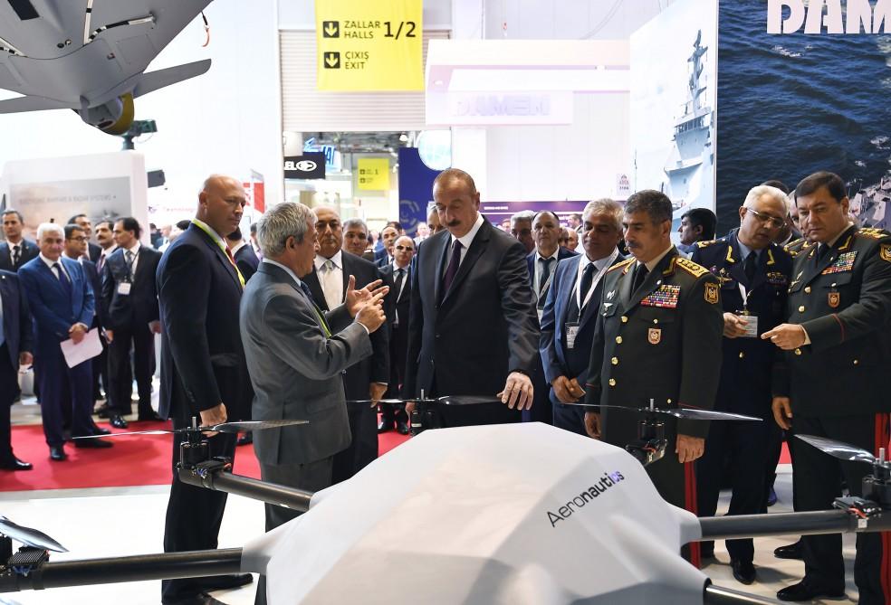 President Aliyev views Azerbaijan International Defense Exhibition ADEX 2018 (PHOTO)