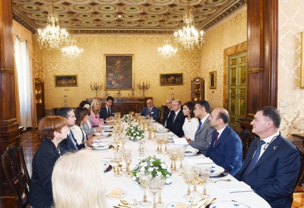 President of Italian Senate hosts official dinner in honor of Azerbaijani First VP (PHOTO)