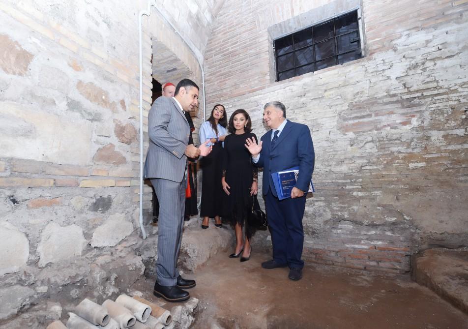 Первый вице-президент Мехрибан Алиева приняла участие в открытии катакомб святого Себастьяна в Риме (ФОТО) - Gallery Image