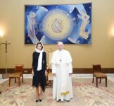 Azerbaijani First VP Mehriban Aliyeva meets with Pope Francis (PHOTO)