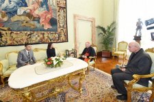Первый вице-президент Мехрибан Алиева встретилась с госсекретарем Святого Престола (ФОТО)