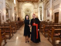 Первый вице-президент Мехрибан Алиева приняла участие в открытии катакомб святого Себастьяна в Риме (ФОТО) - Gallery Thumbnail