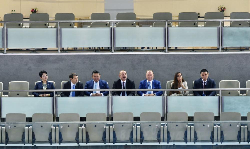Президент Ильхам Алиев наблюдал соревнования Чемпионата мира по дзюдо (ФОТО)