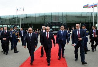 Vladimir Putinin Azərbaycana işgüzar səfəri başa çatıb (FOTO)