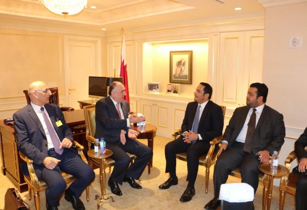 Azerbaijani FM holds meetings with Qatari, Lithuanian counterparts (PHOTO)