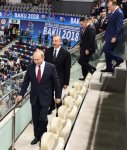 Azerbaijan's president, first VP, Russian, Mongolian presidents watch competitions at World Judo Championships (PHOTO)