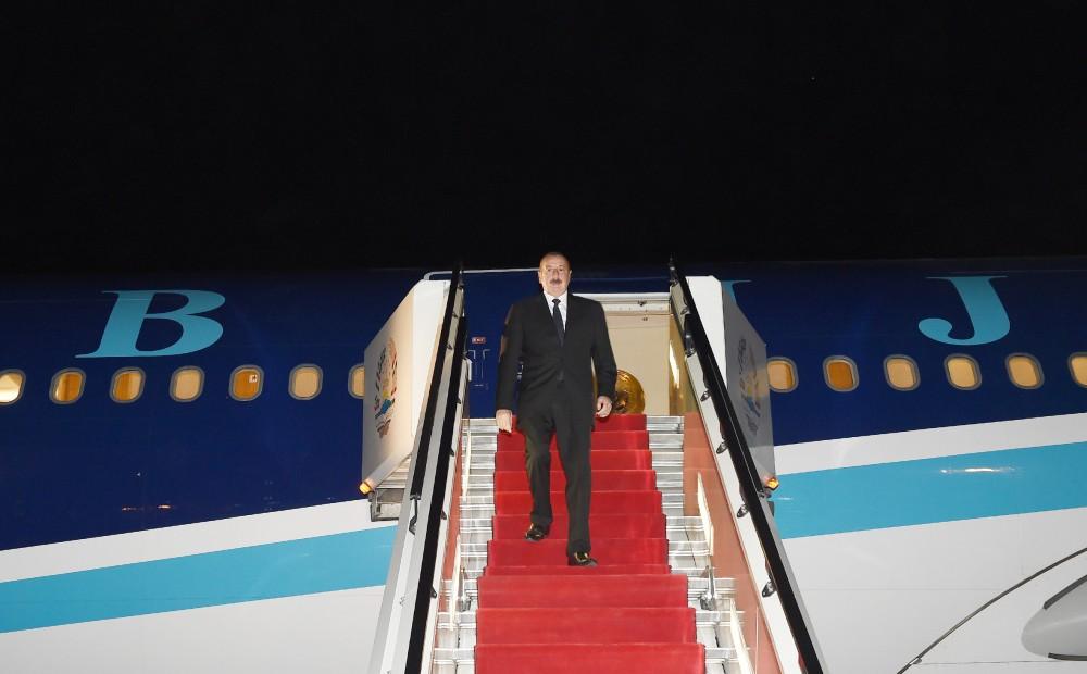 Президент Ильхам Алиев прибыл с визитом в Таджикистан (ФОТО) - Gallery Image