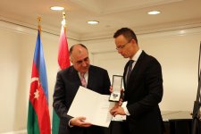 Azerbaijani FM awarded Commander’s Cross of Hungarian Order of Merit (PHOTO)