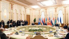 President Aliyev attends CIS Heads of State Council session in Dushanbe (PHOTO)