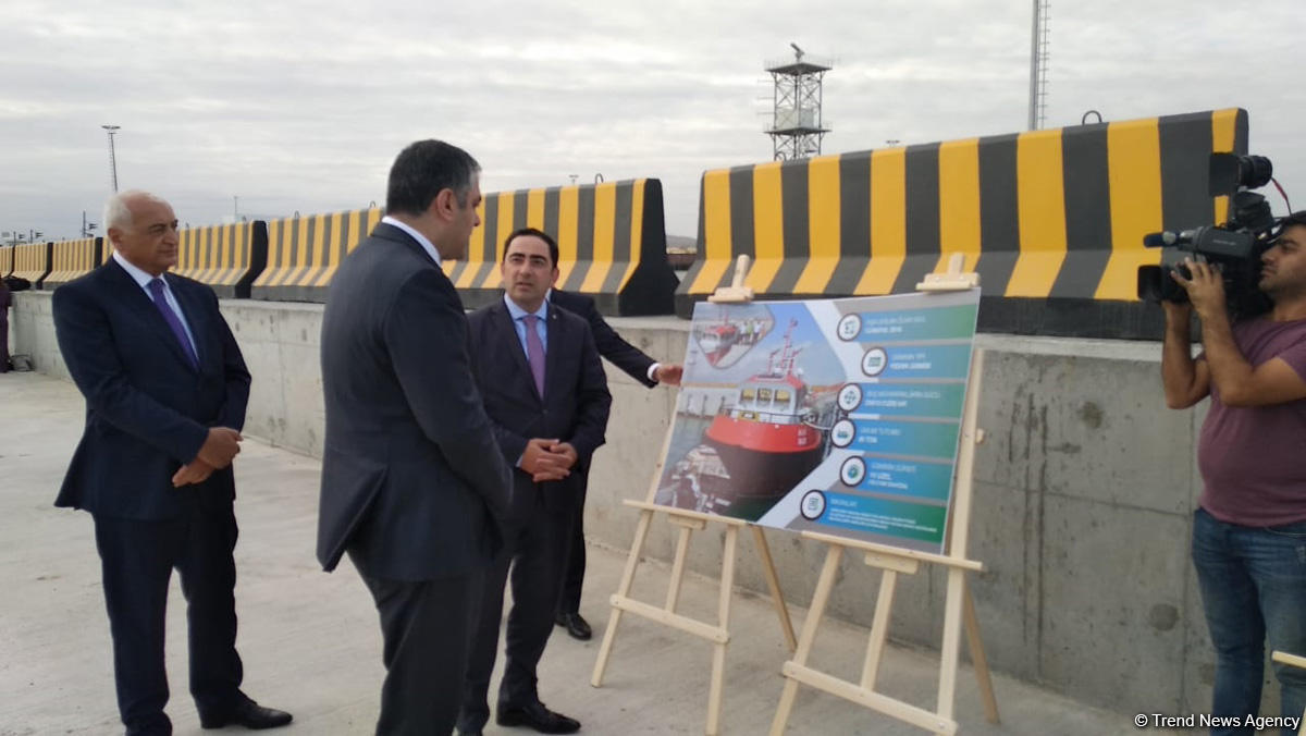 Bakı Beynəlxalq Dəniz Limanı iki yeni buksiri istifadəyə verib (FOTO) (YENİLƏNİB)