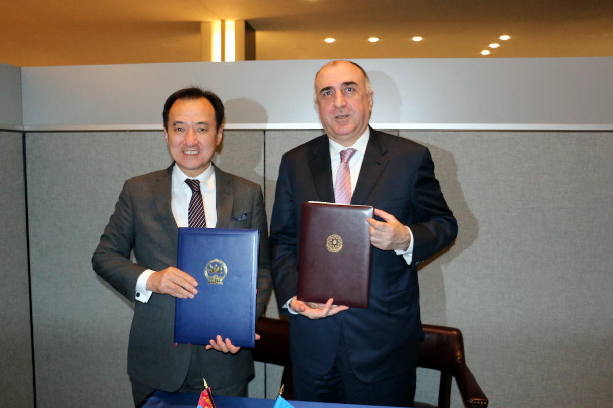 Azərbaycan və Monqolustan viza sadələşdirilməsi haqqında saziş imzalayıb (FOTO)