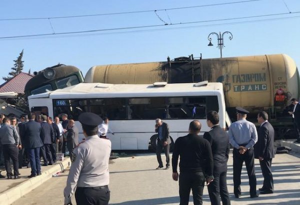 Минздрав Азербайджана о состоянии пострадавших в ДТП с участием поезда и автобуса