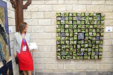 Вице-президент Фонда Гейдара Алиева Лейла Алиева и президент Baku Media Center Арзу Алиева посетили выставку "От отходов к искусству" (ФОТО)