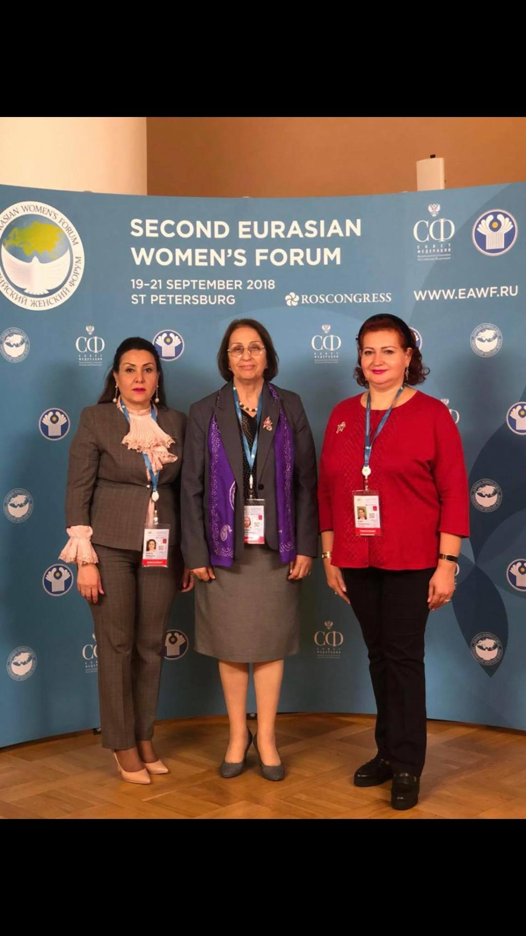 Профессор Ирада Гусейнова приняла участие во II Евразийском женском форуме в РФ (ФОТО)