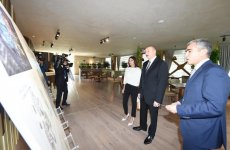 Azerbaijani president, first lady view rebuilt Milan Expo national pavilion (PHOTO)