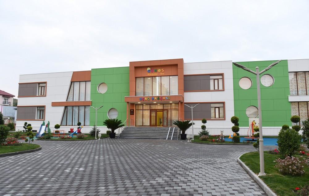 Azerbaijani president, first lady inaugurate orphanage-kindergarten in Guba (PHOTO)