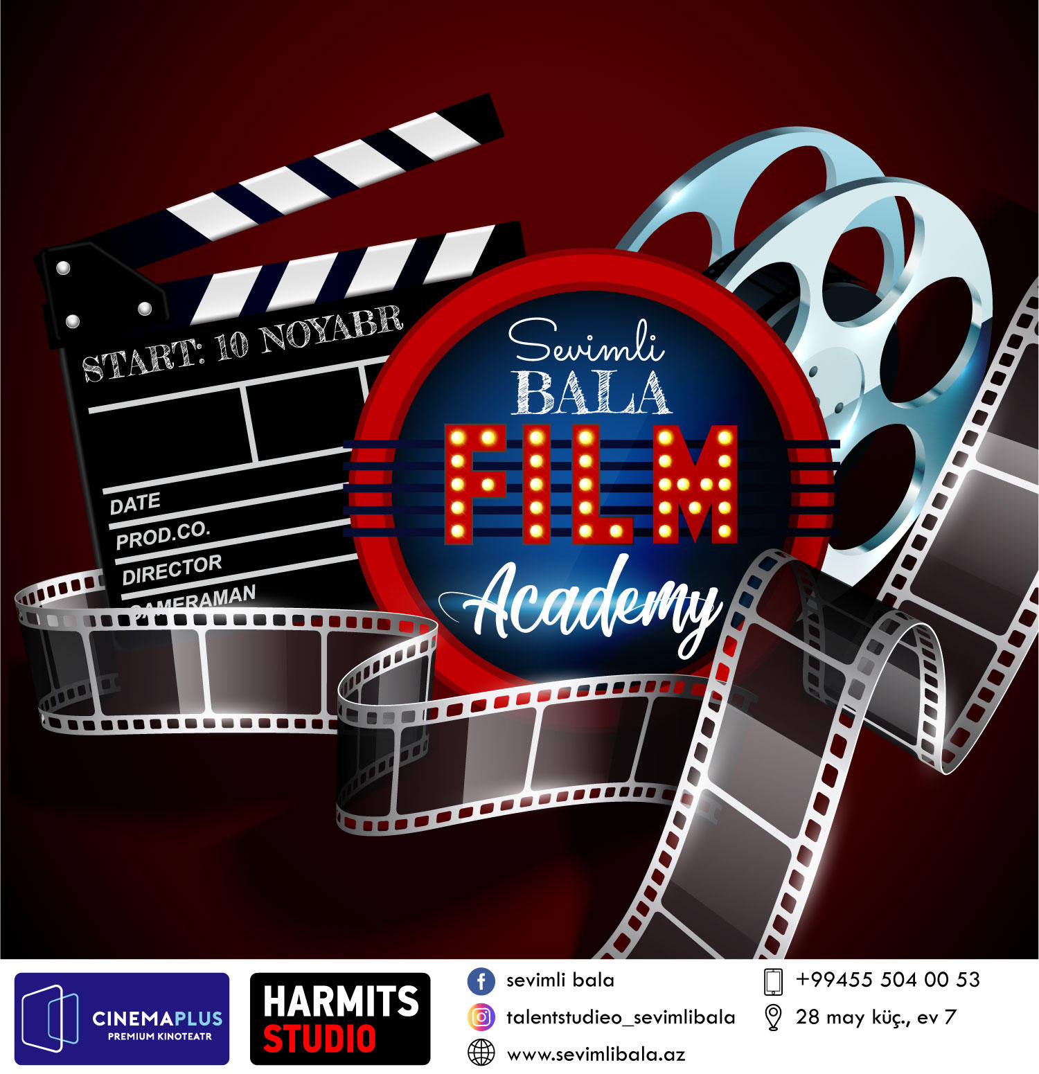 "CinemaPlus" kinoteatrı "Sevimli Bala – Film Academy" ilə əməkdaşlığa başlayıb
