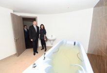 Azerbaijani president, first lady view Lankaran Istisu and Health Center (PHOTO)