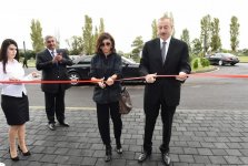 Azerbaijani president, first lady attend inauguration of Lankaran Olympic Sport Complex (PHOTO)