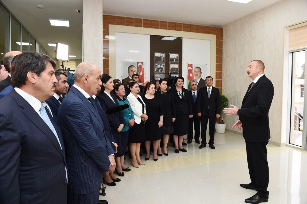 Президент Ильхам Алиев принял участие в церемонии по случаю завершения проекта «Система водоснабжения города Астара» (ФОТО)