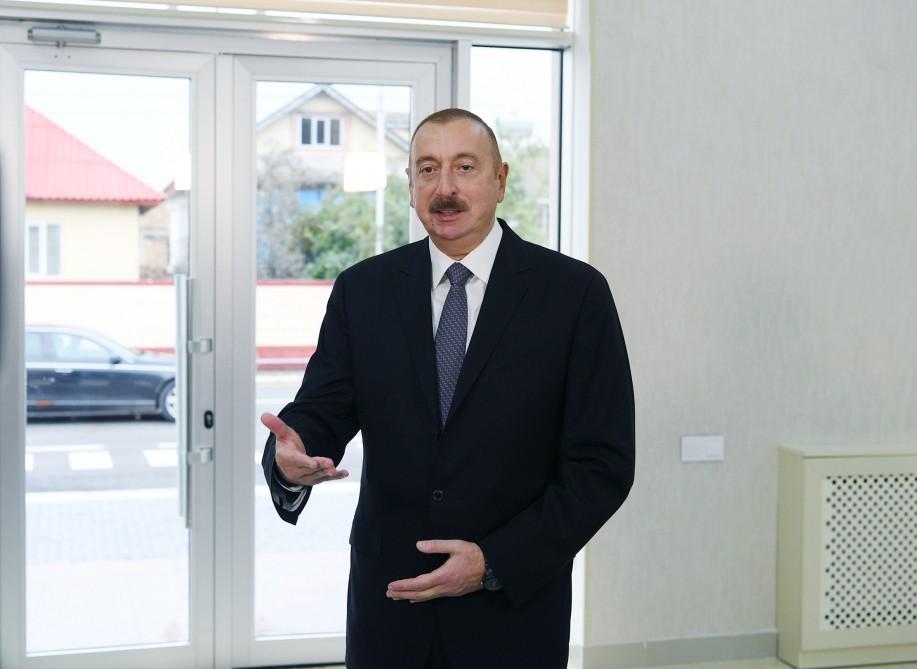 Президент Ильхам Алиев: Поставлена цель, чтобы во всех городах Азербайджана на 100%  были реализованы полностью отвечающие стандартам проекты питьевой воды