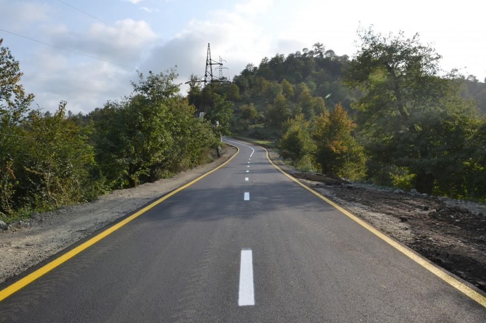 Президент Ильхам Алиев принял участие в открытии дороги в Лерикском районе (ФОТО)