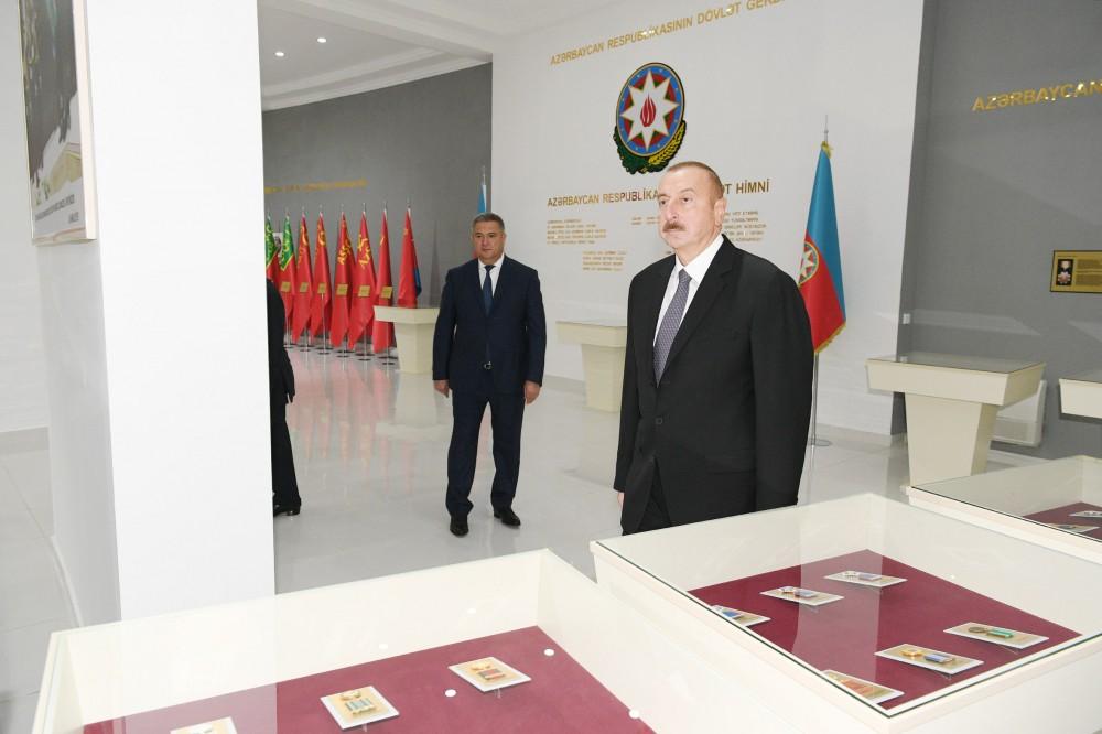 Президент Ильхам Алиев принял участие в открытии Музея флага в Лерике (ФОТО)