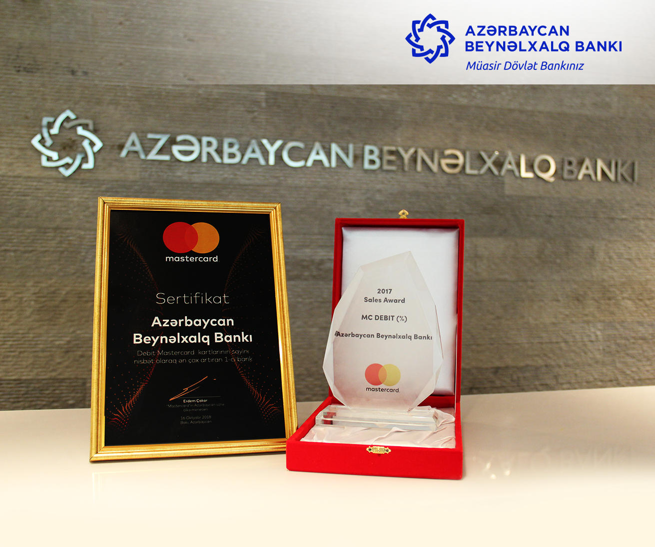 MasterCard Azərbaycan Beynəlxalq Bankını mükafatlandırıb