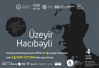 Dahi bəstəkar Üzeyir Hacıbəylinin portretləri açıq səma altında yaradılacaq