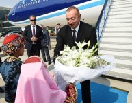 Президент Ильхам Алиев прибыл с рабочим визитом в Турцию (ФОТО)