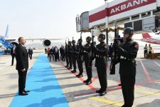 President Ilham Aliyev arrives in Turkey for working visit (PHOTO)