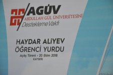Turkey’s Kayseri hosts opening of student dormitory named after Azerbaijan’s national leader Heydar Aliyev (PHOTO)