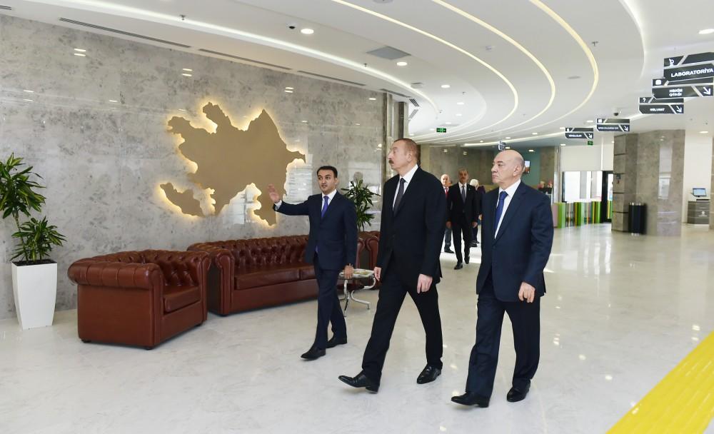 Президент Ильхам Алиев принял участие в открытии комплекса “ASAN Həyat” в Имишли (ФОТО)