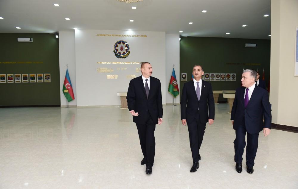 Prezident İlham Əliyev İmişlidə Bayraq Muzeyinin açılışında iştirak edib (FOTO) (YENİLƏNİB)