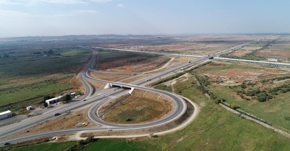 President Aliyev inaugurates new section of Mingachevir-Bahramtapa highway (PHOTO)