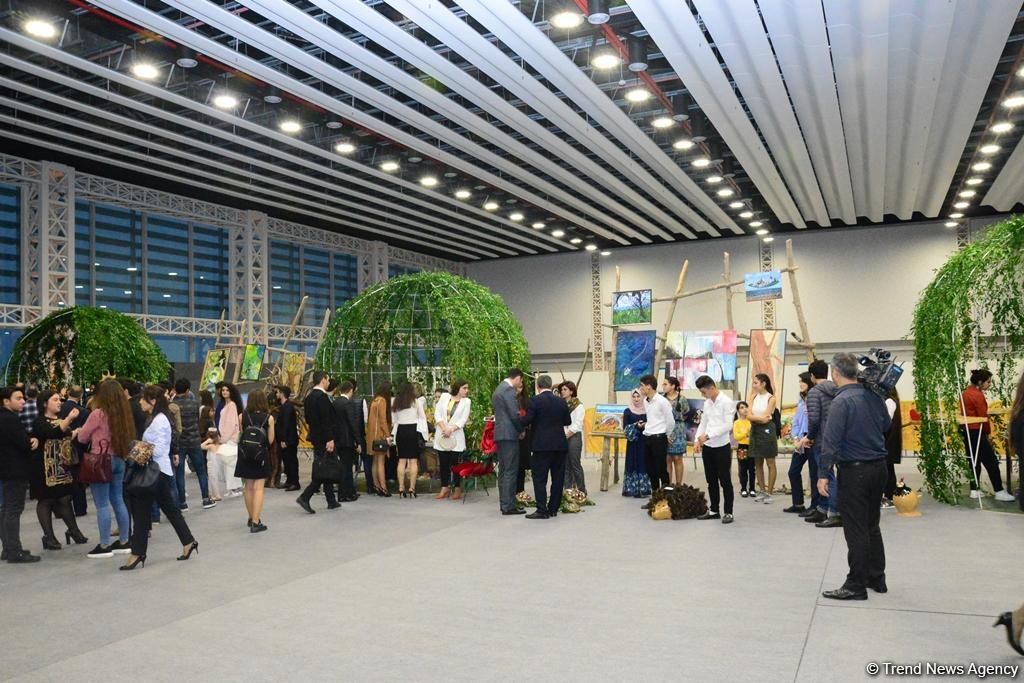 Heydar Aliyev Foundation VP Leyla Aliyeva attends 2nd youth exhibition “Through the eyes of students: Environmental problems and ways of addressing them” (PHOTO)