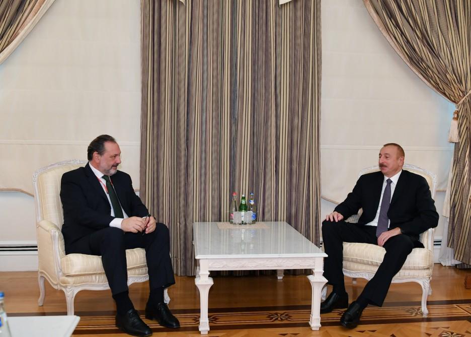 Президент Ильхам Алиев принял председателя Палаты представителей Уругвая