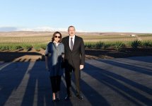 Президент Ильхам Алиев и Первая леди Мехрибан Алиева приняли участие в открытии Гахского агропарка (ФОТО)