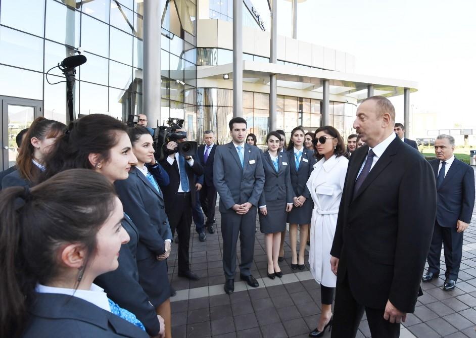 Azerbaijani president, first lady inaugurate Shaki “ASAN Hayat” complex (PHOTO)