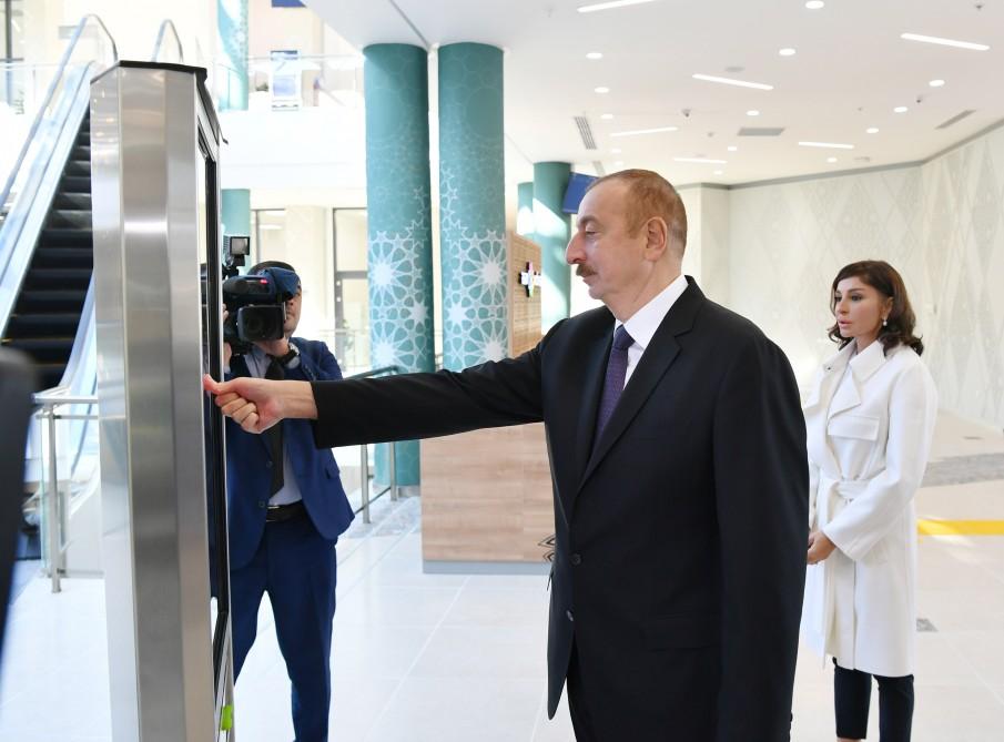 Президент Ильхам Алиев и Первая леди Мехрибан Алиева приняли участие в открытии комплекса “ASAN Həyat” в Шеки (ФОТО) (версия 2)