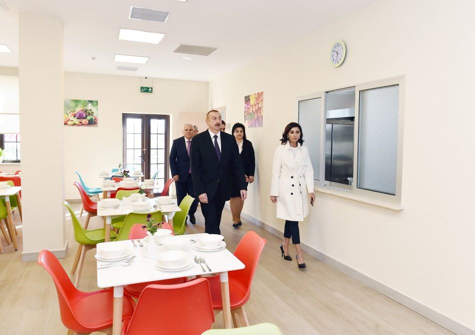 Президент Ильхам Алиев и Первая леди Мехрибан Алиева приняли участие в открытии нового здания для детдома смешанного типа в Шеки (ФОТО) (версия 2)